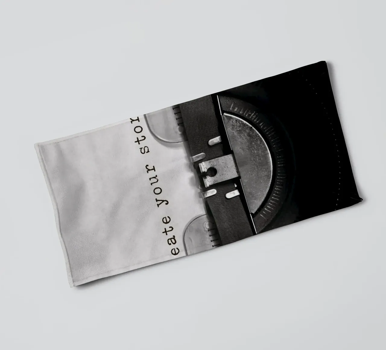 typewriter paper create your story towel by Karl Martin