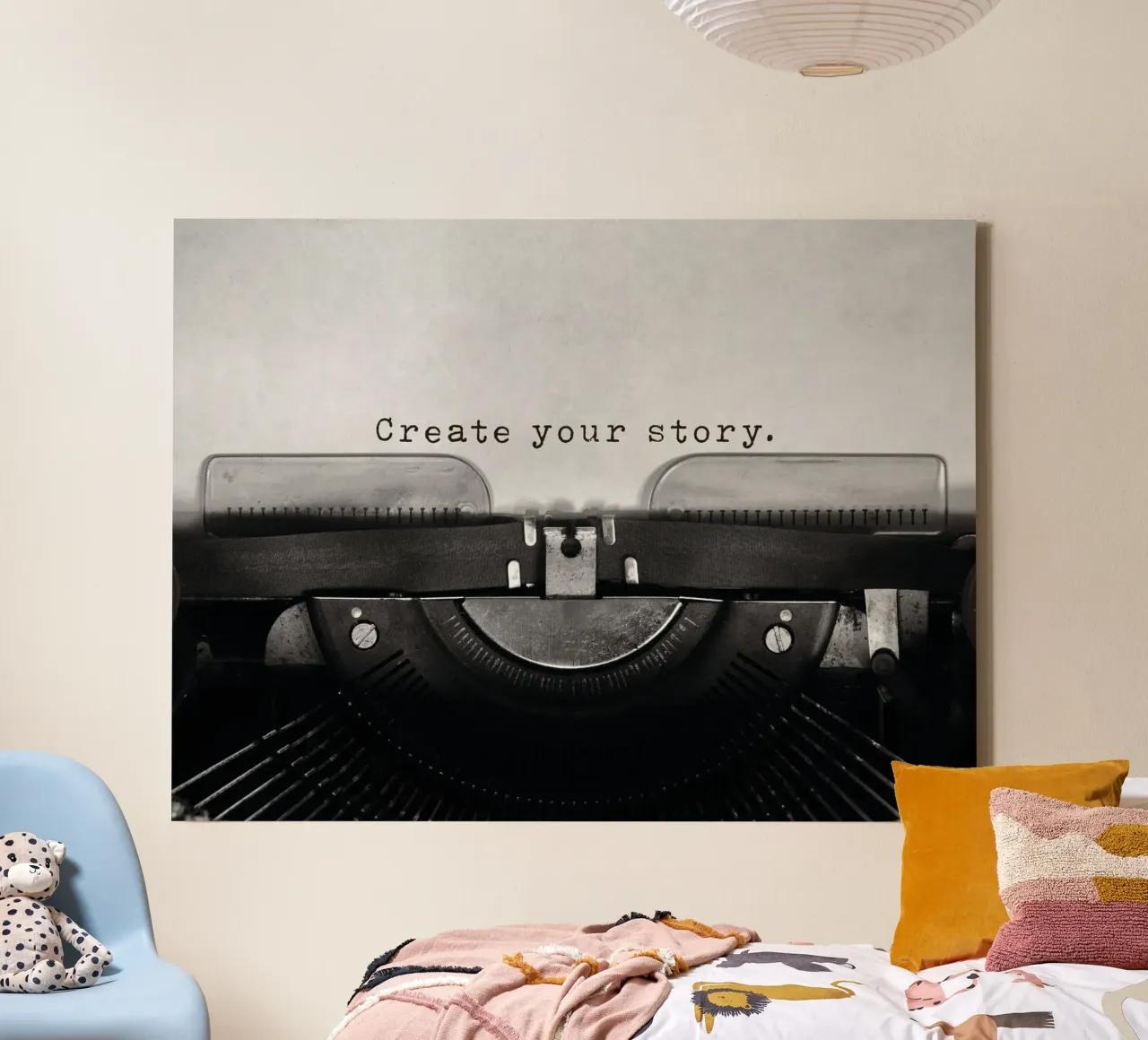 typewriter paper create your story canvas by Karl Martin