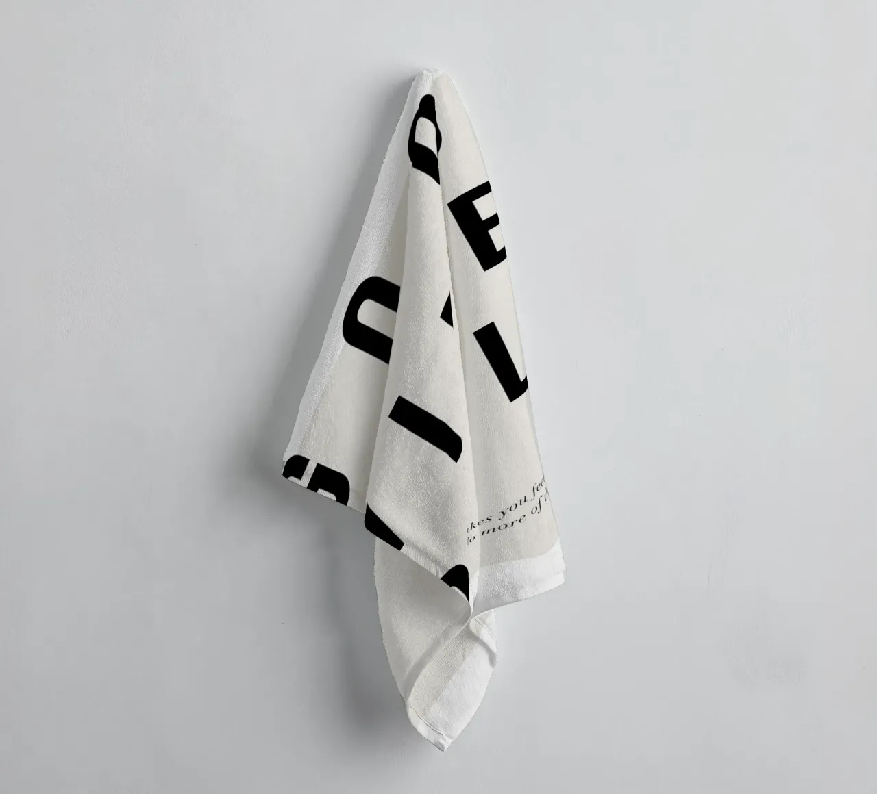 inspirational message motivation towel by Karl Martin