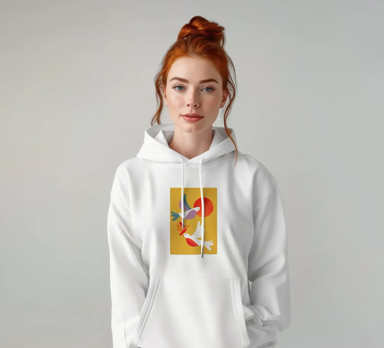 Three Little Birds felpa con cappuccio da Kiara