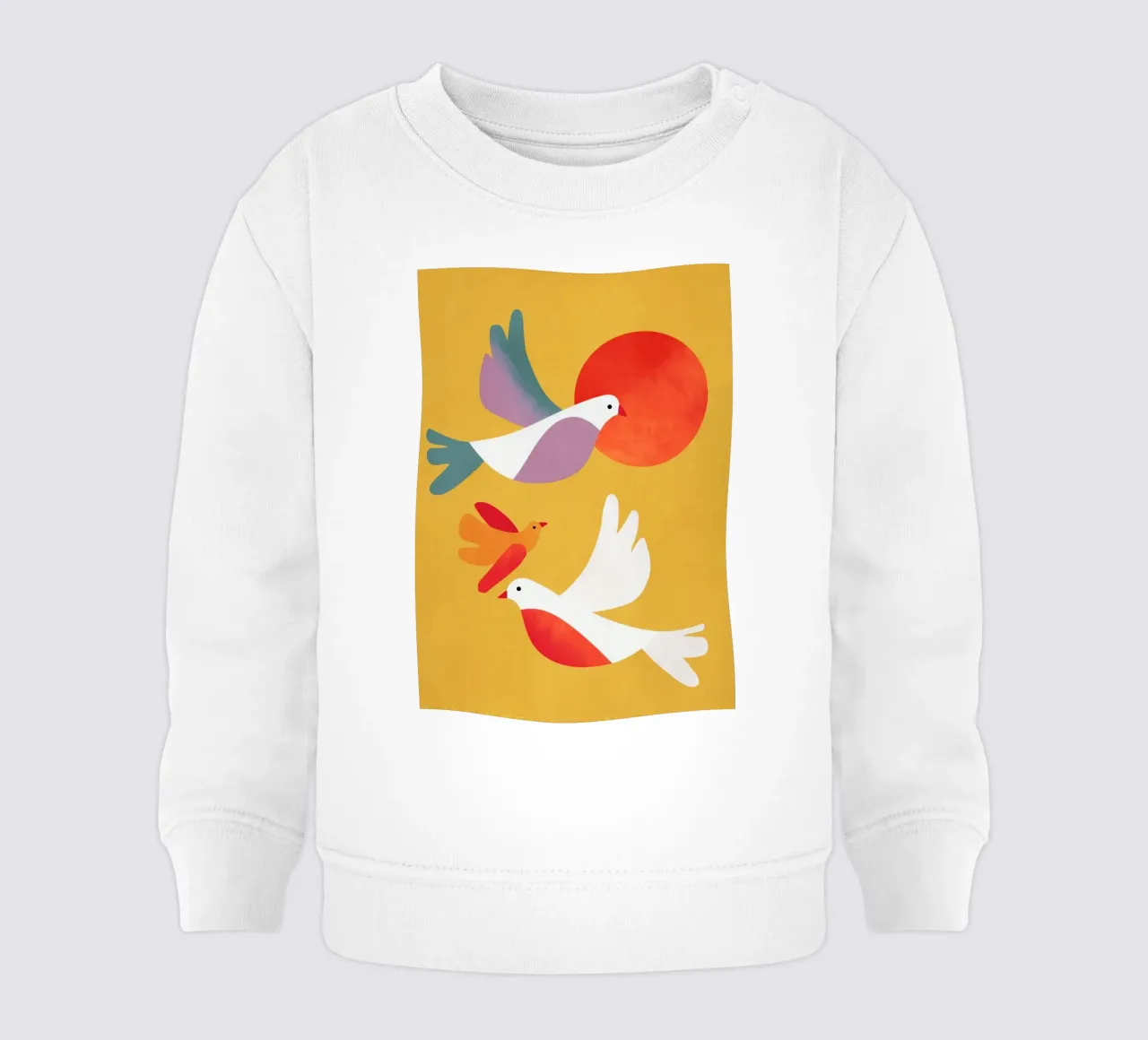 Three Little Birds felpa neonato da Kiara