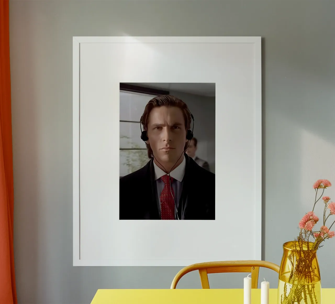 Meme American pyscho poster da Low poly art