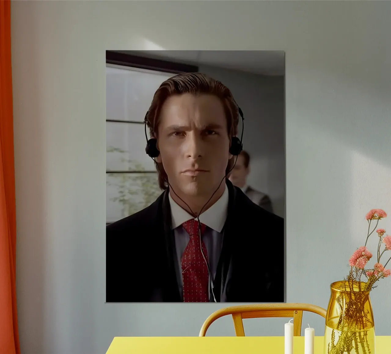 Meme American pyscho poster da Low poly art