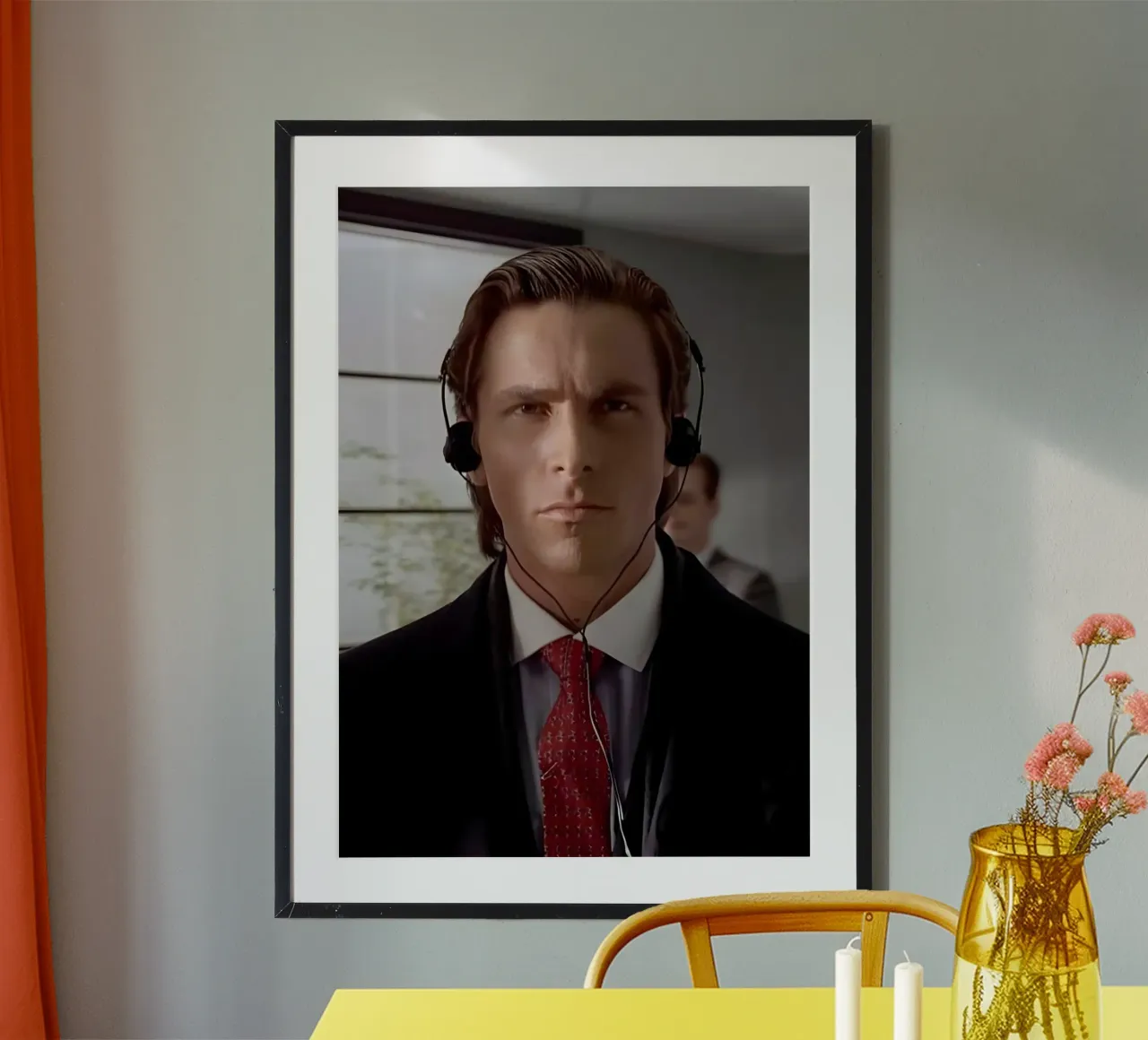 Meme American pyscho poster da Low poly art