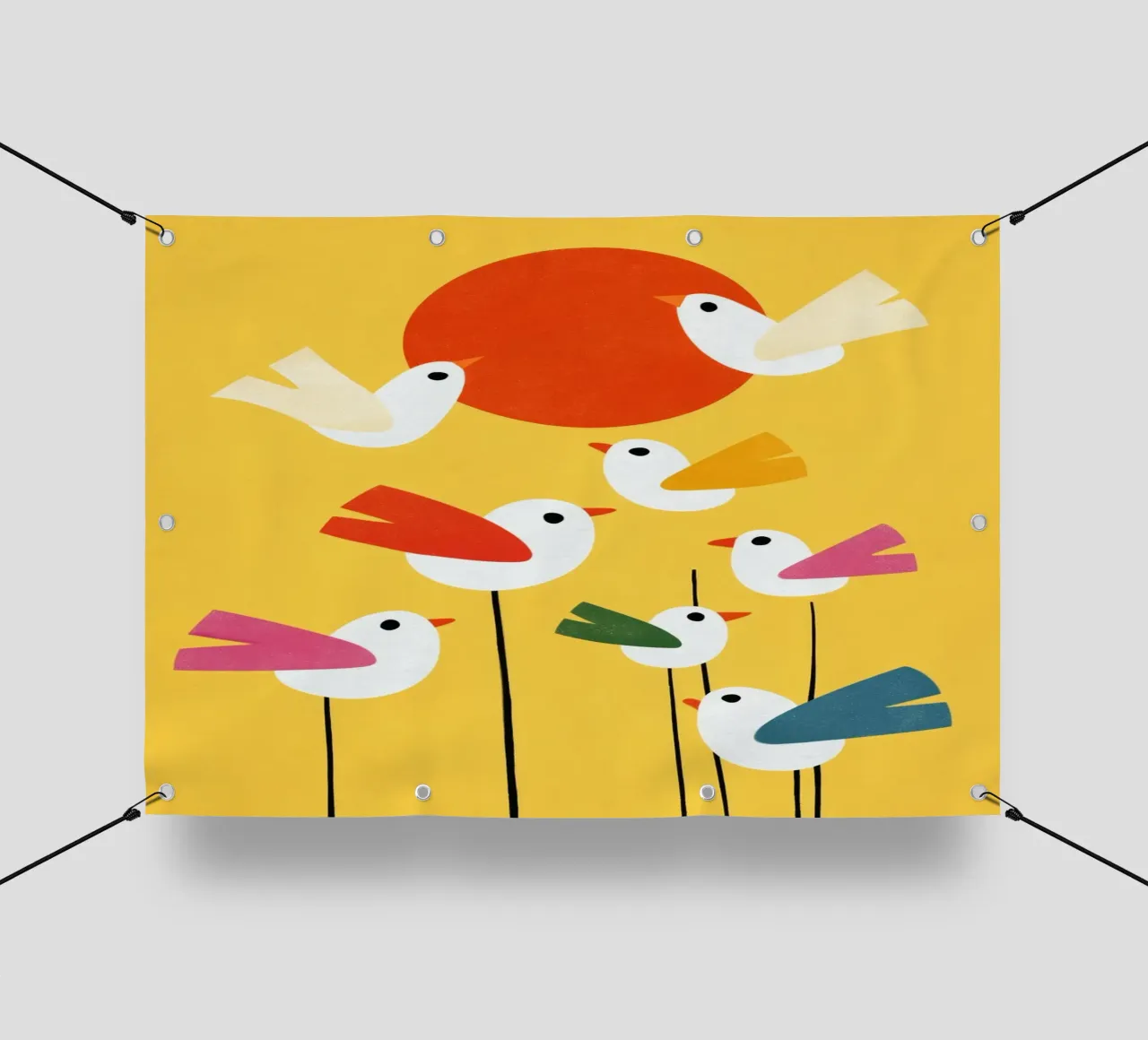 Sunny Bird Party telo in pvc da Kiara