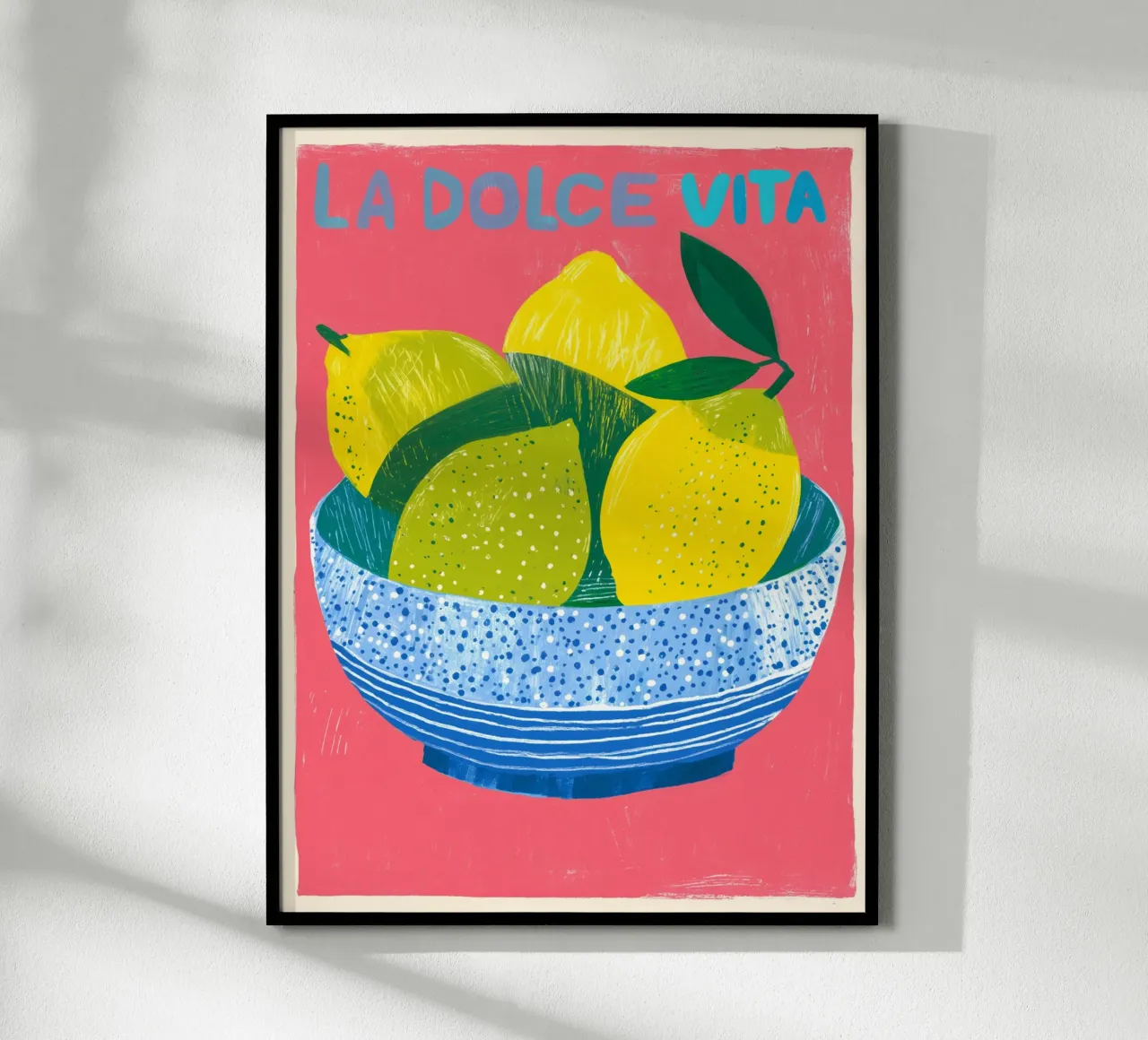 Dolce Vita Zitronen poster by Carinaprint