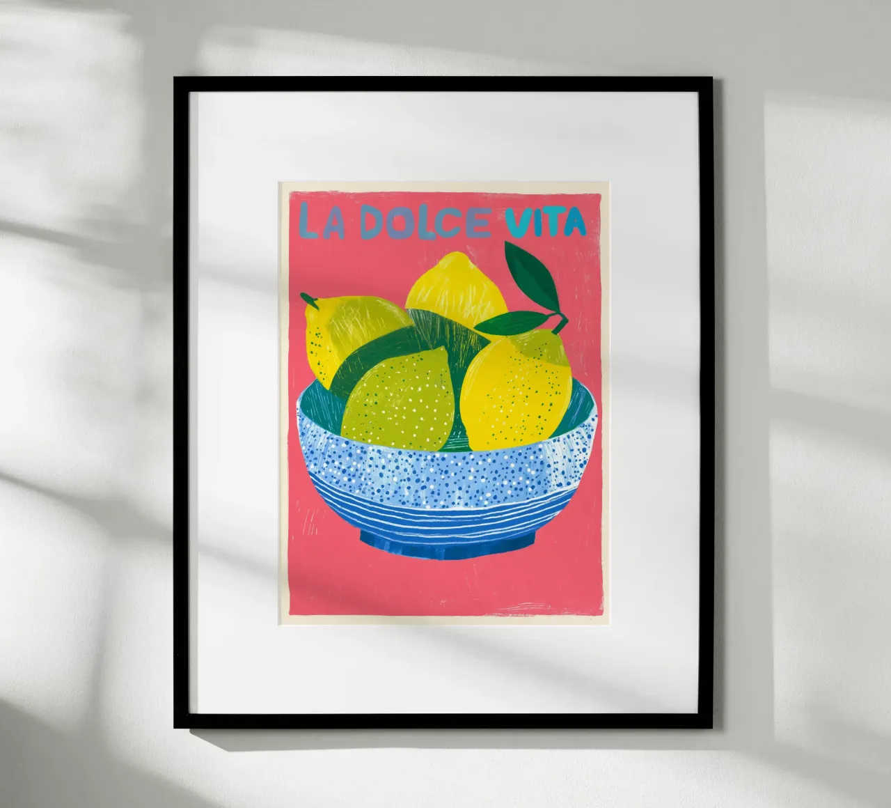 Dolce Vita Zitronen poster by Carinaprint