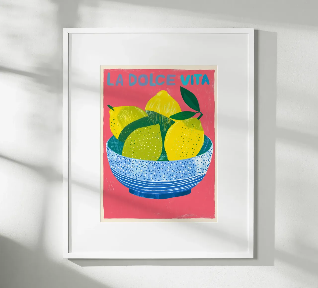 Dolce Vita Zitronen poster by Carinaprint
