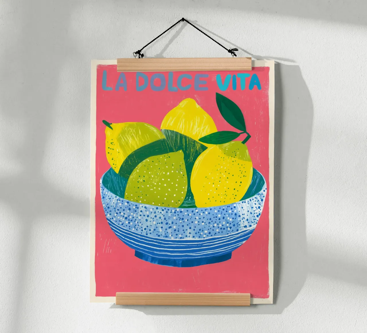 Dolce Vita Zitronen poster by Carinaprint