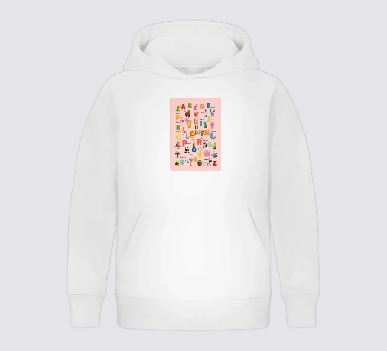Alphabet Safari kids hoodie by Kiara