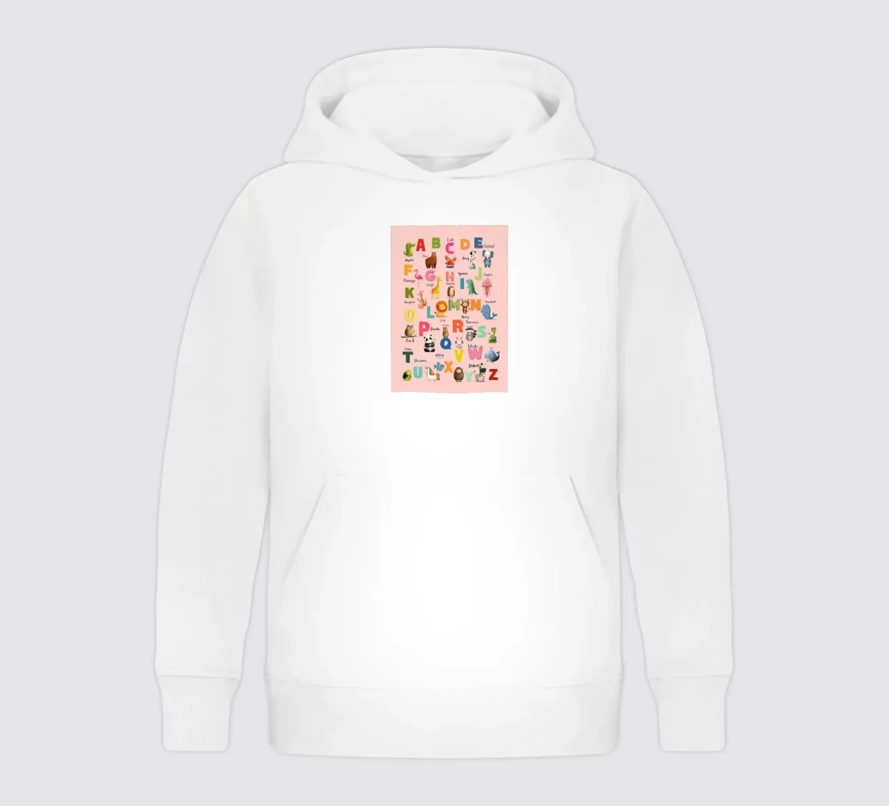 Alphabet Safari kids hoodie by Kiara