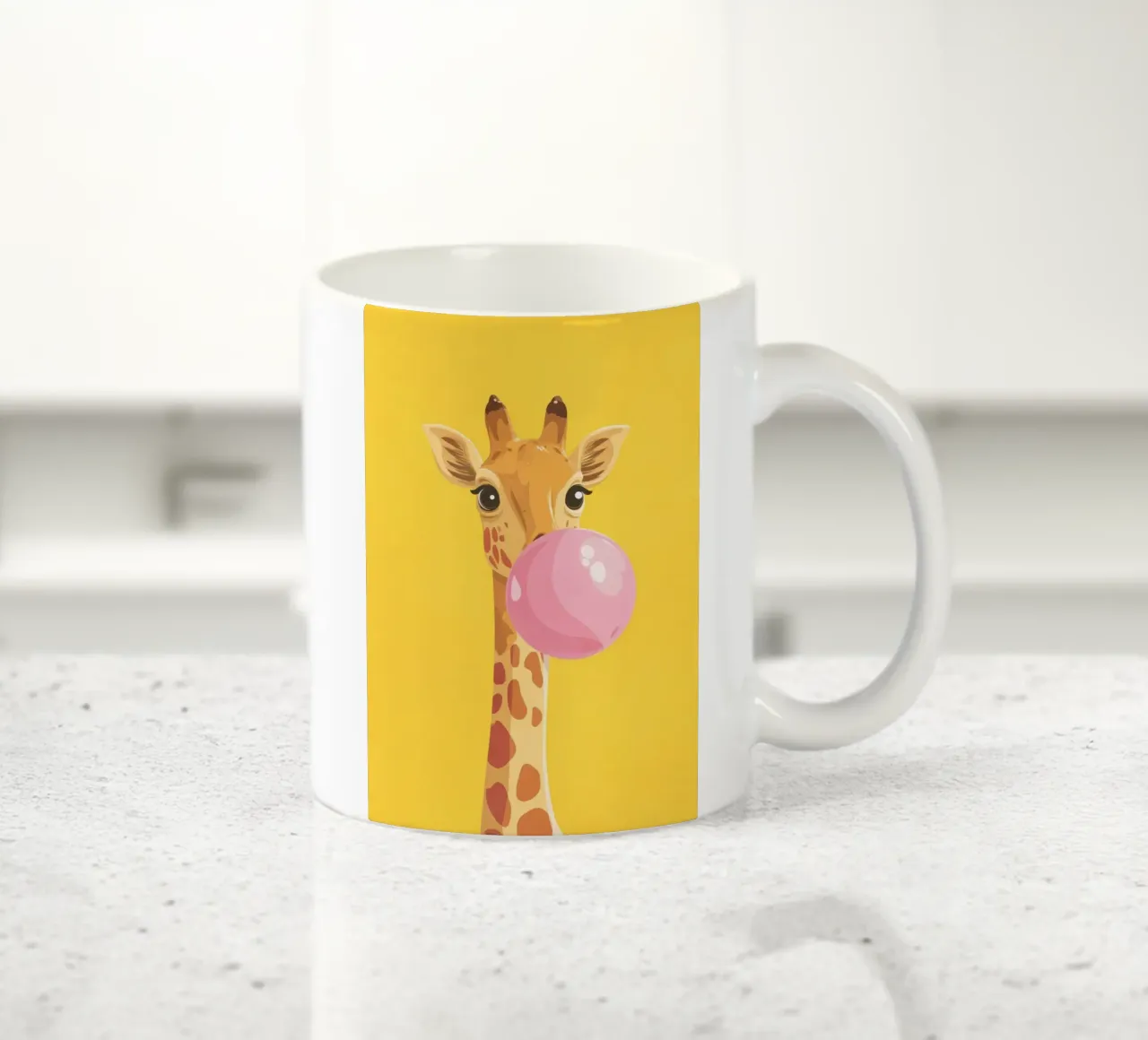 Bubblegum Giraffe tazza in ceramica da Kiara