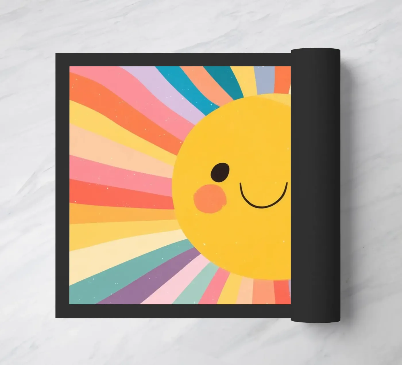 Rainbow Sunshine deurmat van Kiara