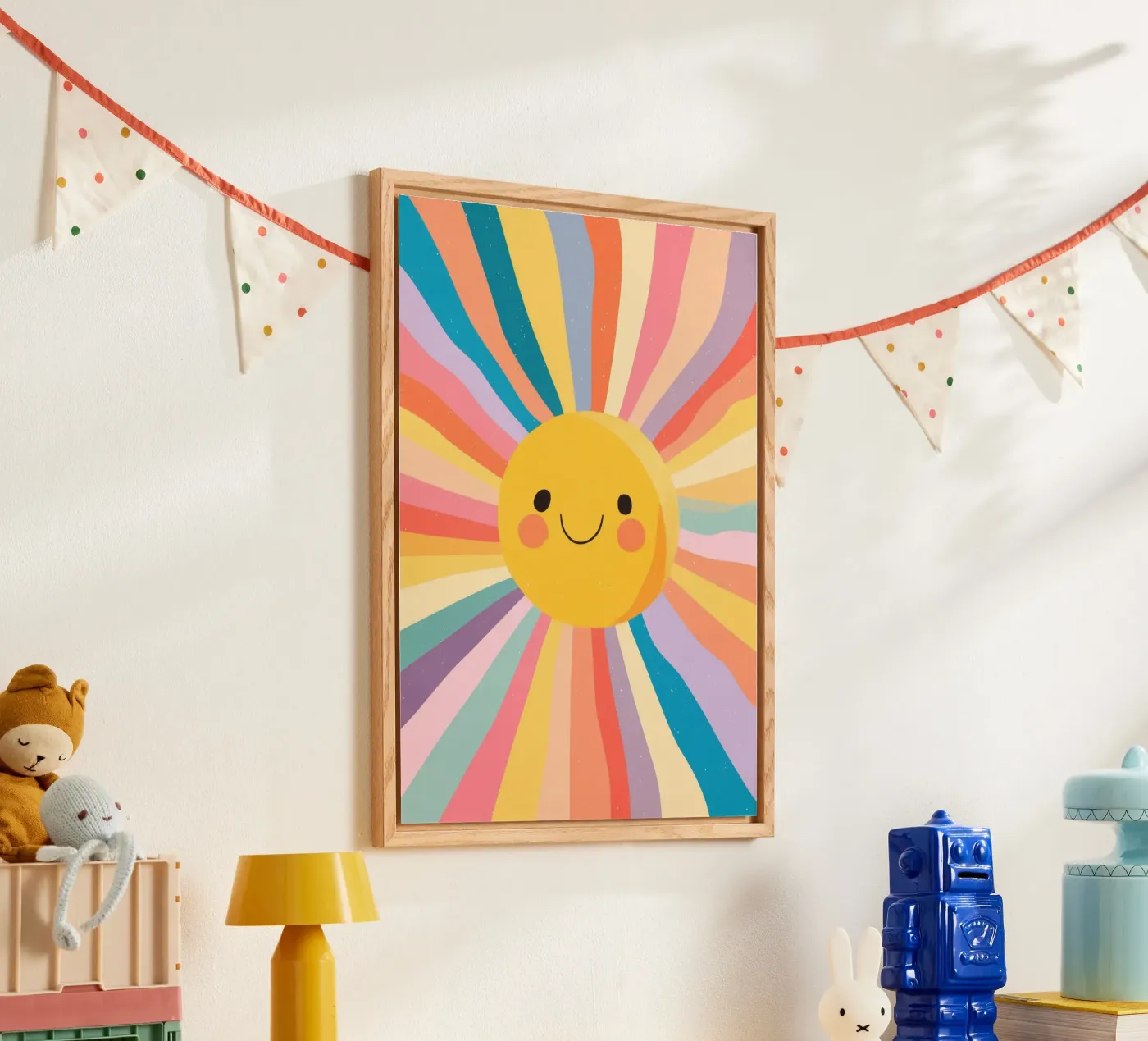 Rainbow Sunshine acryl van Kiara