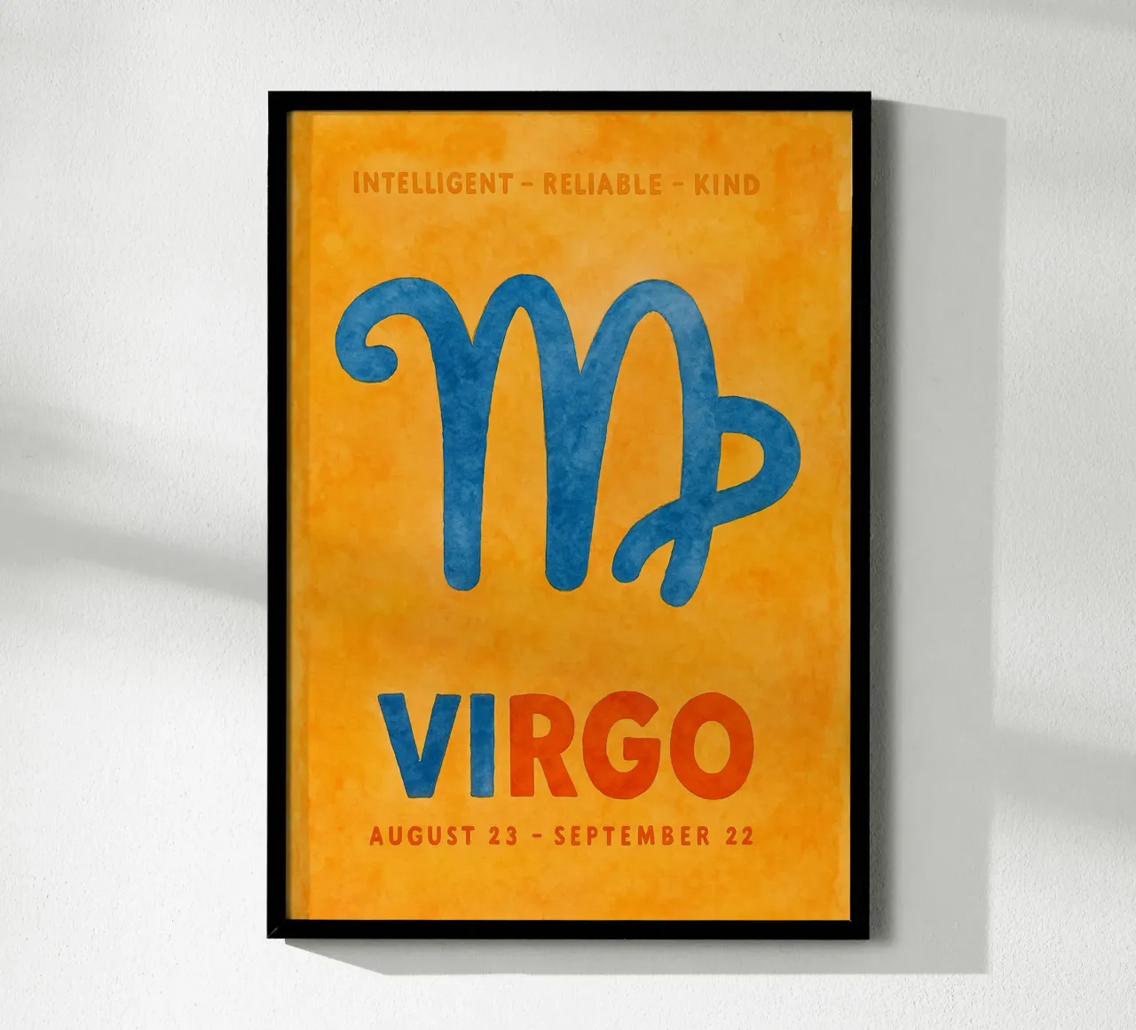Jungfrau Tierkreiszeichen Gemälde Poster von Shillas
