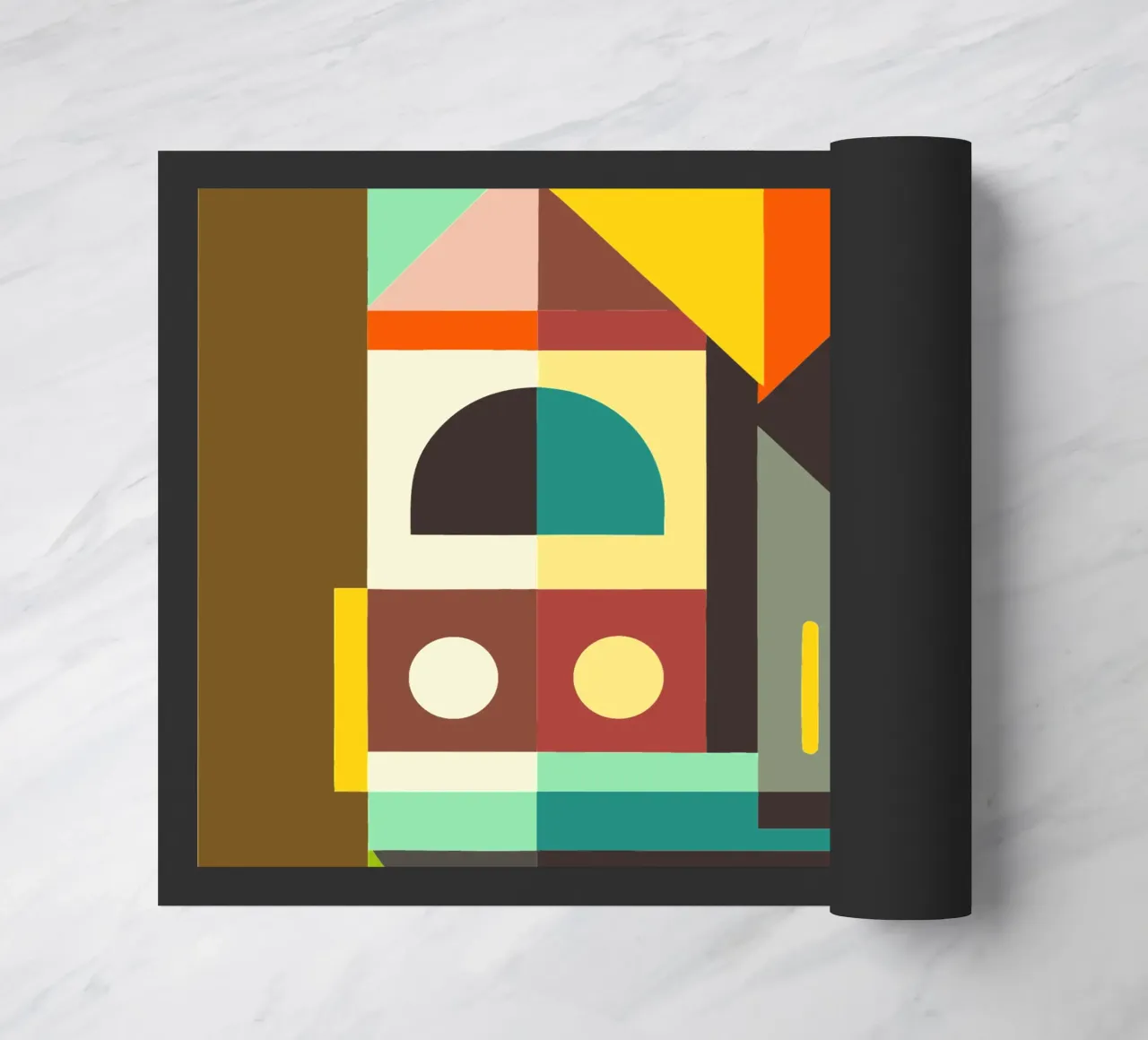train vector illustration doormat by Shillas