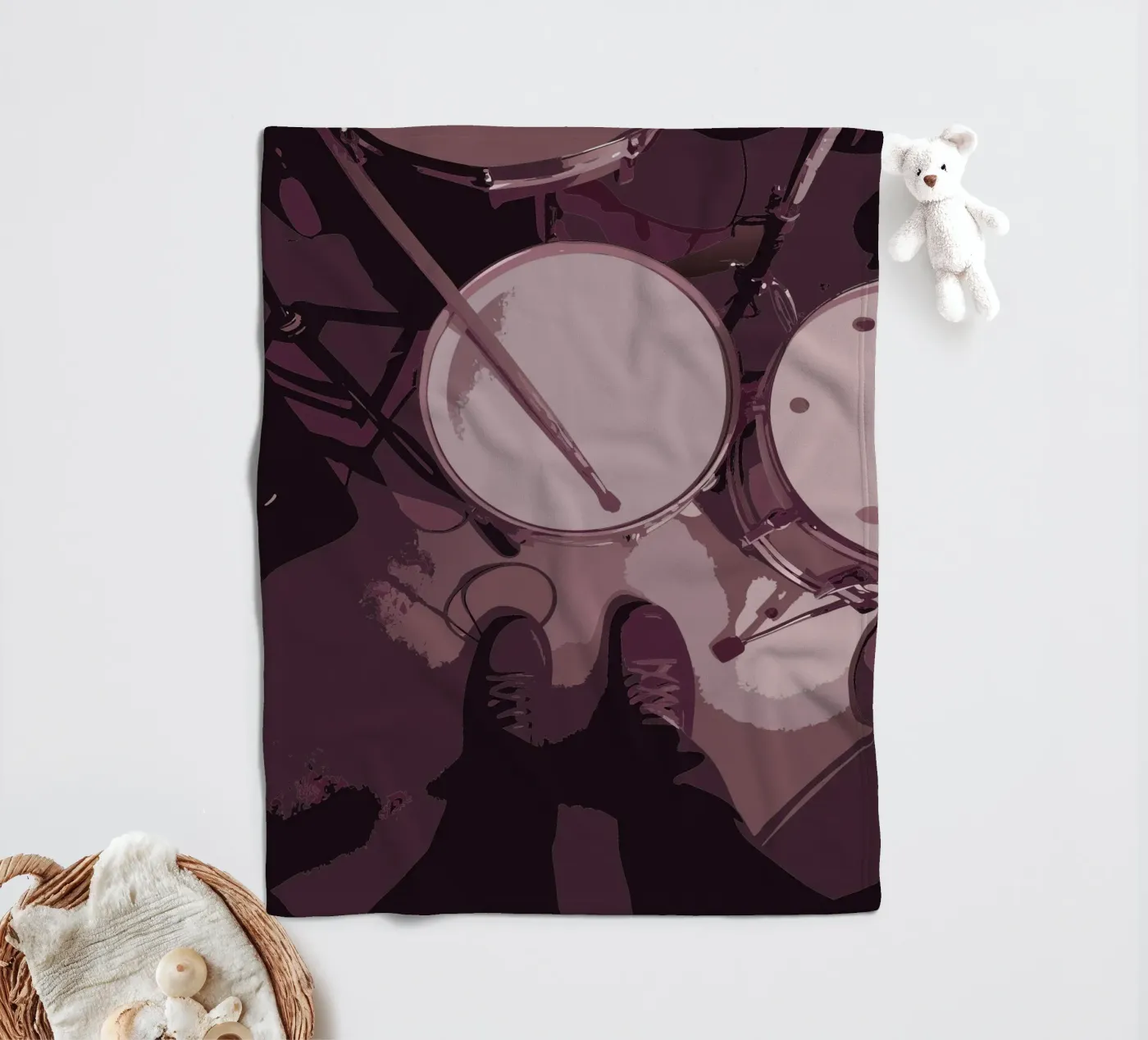 Drummer fleecedeken van MUSIC EDITION