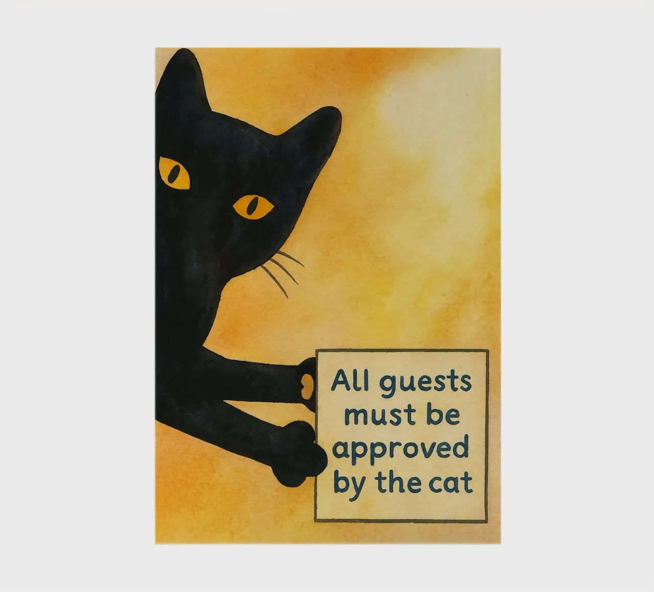 All guests must be approved by the cat drawing illustration notebook by citralake