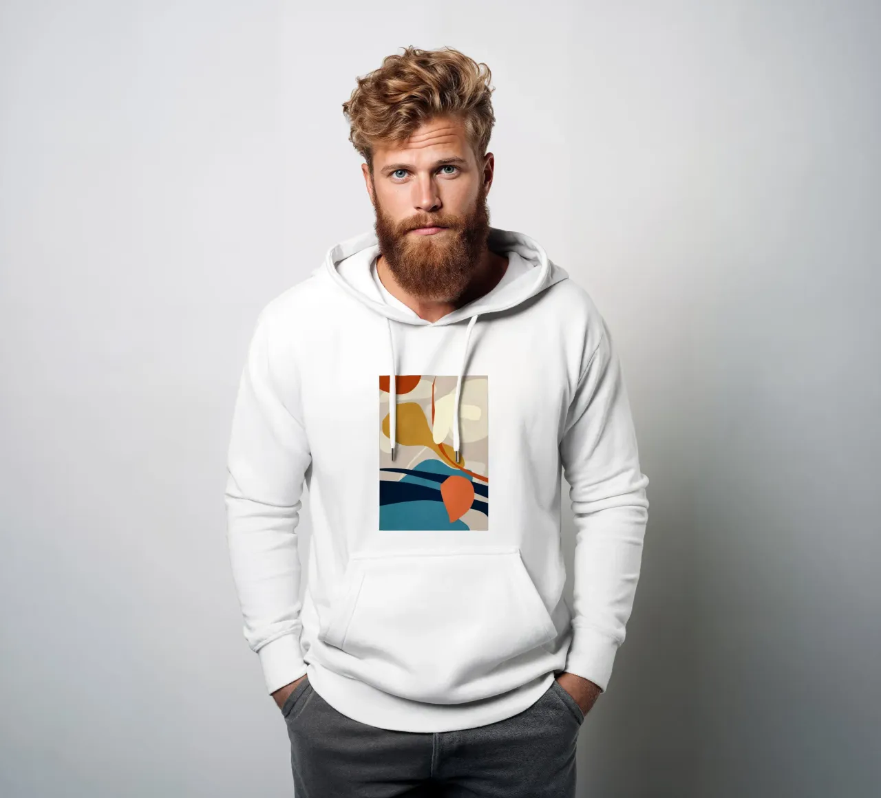 Arte astratta 44 felpa con cappuccio da ThingDesign