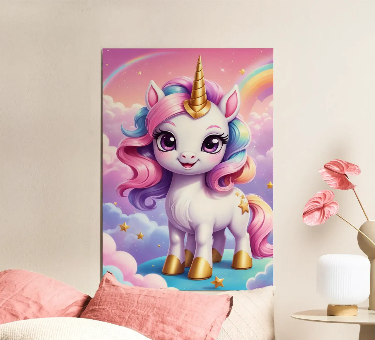 Unicorn alluminio dibond da Cute Art