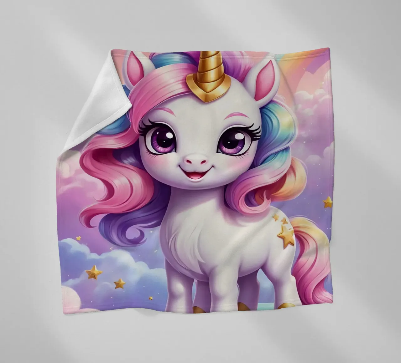 Unicorn coperta in pile da Cute Art