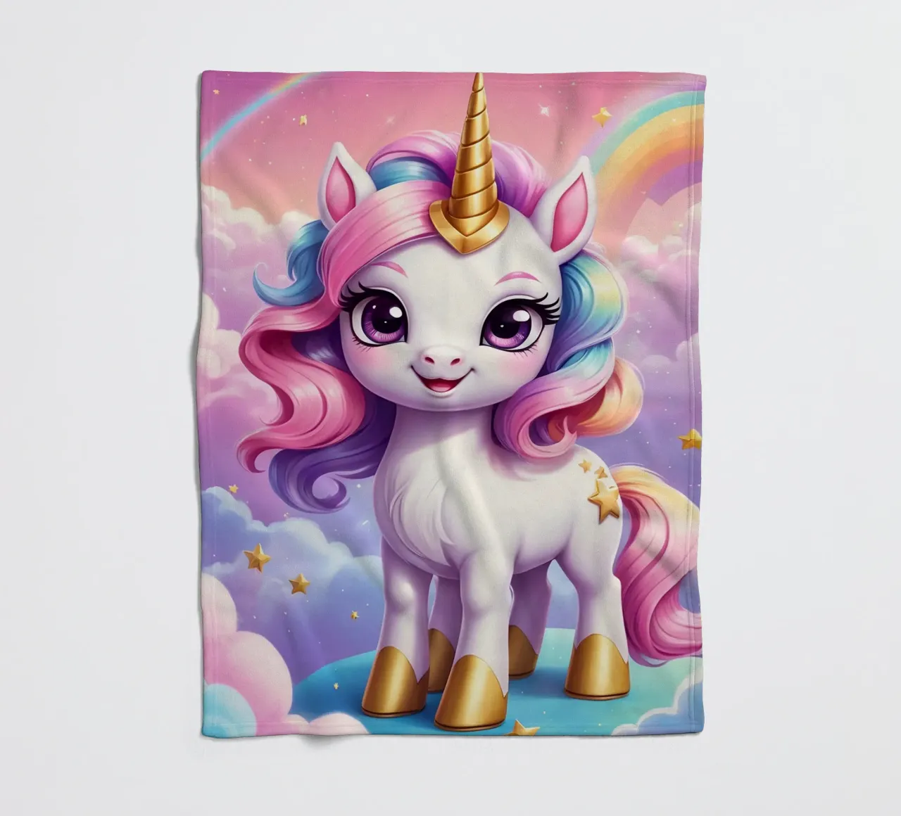 Unicorn coperta in pile da Cute Art