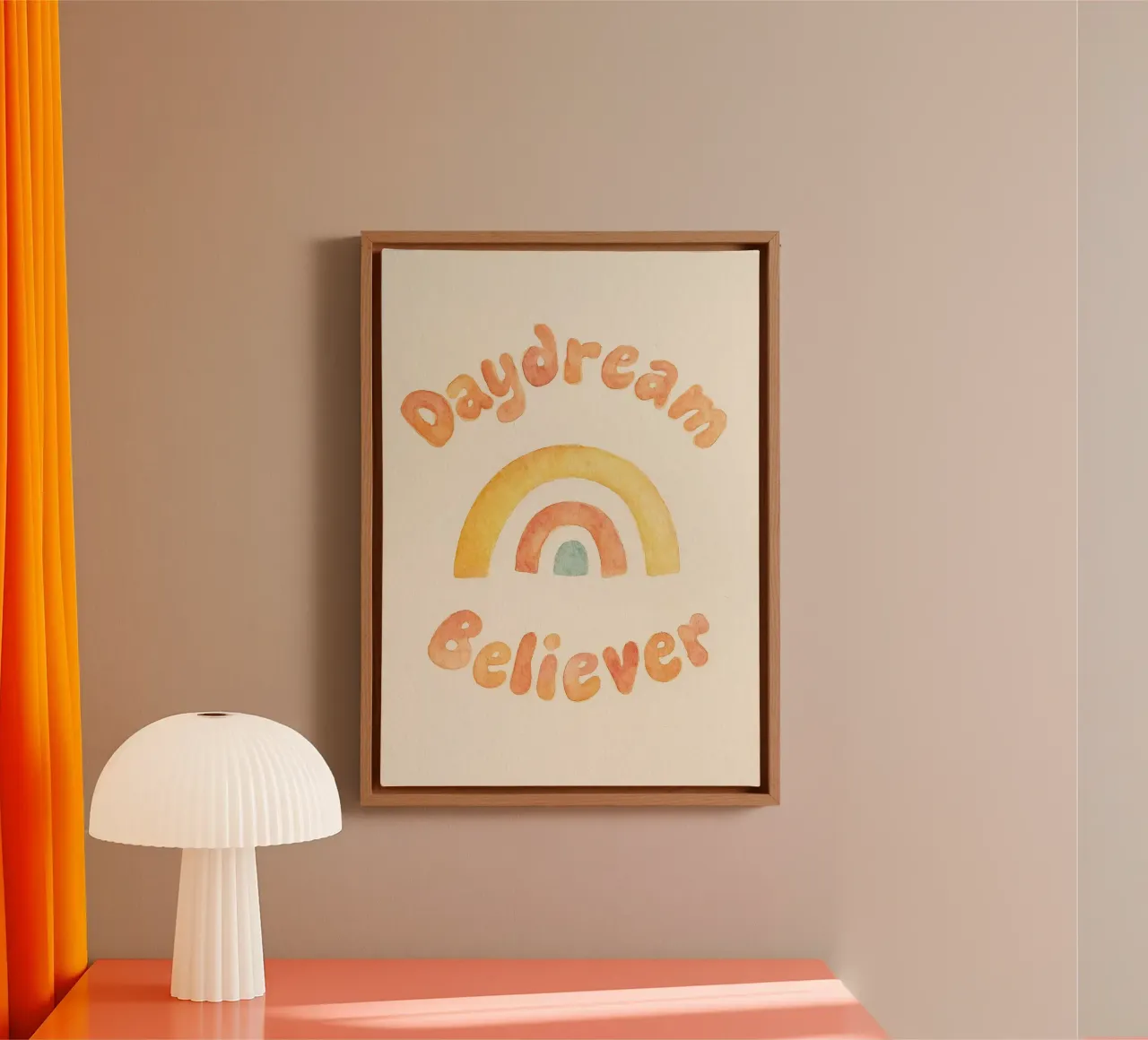dagdroom gelovige tekening illustratie canvas met Baklijst van citralake