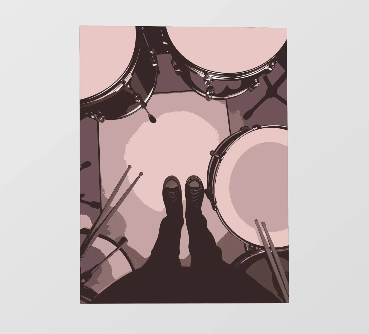 Drummer fotobehang van MUSIC EDITION