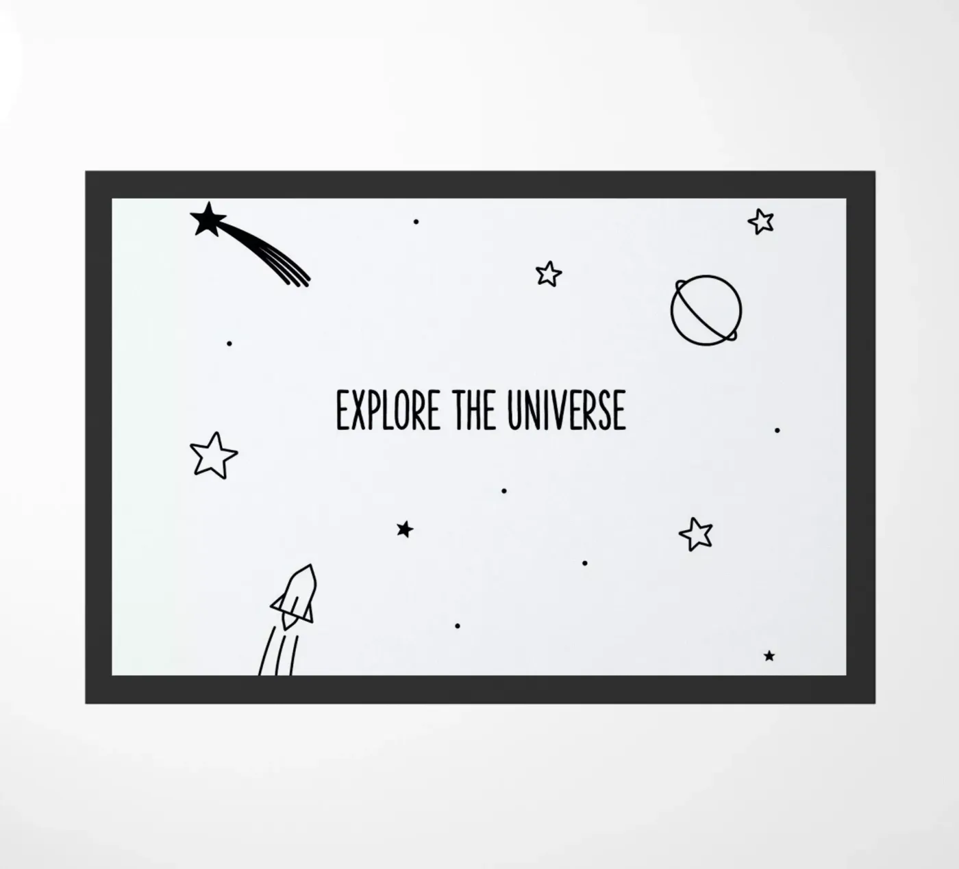 Universe doormat by Evita Witzenhausen