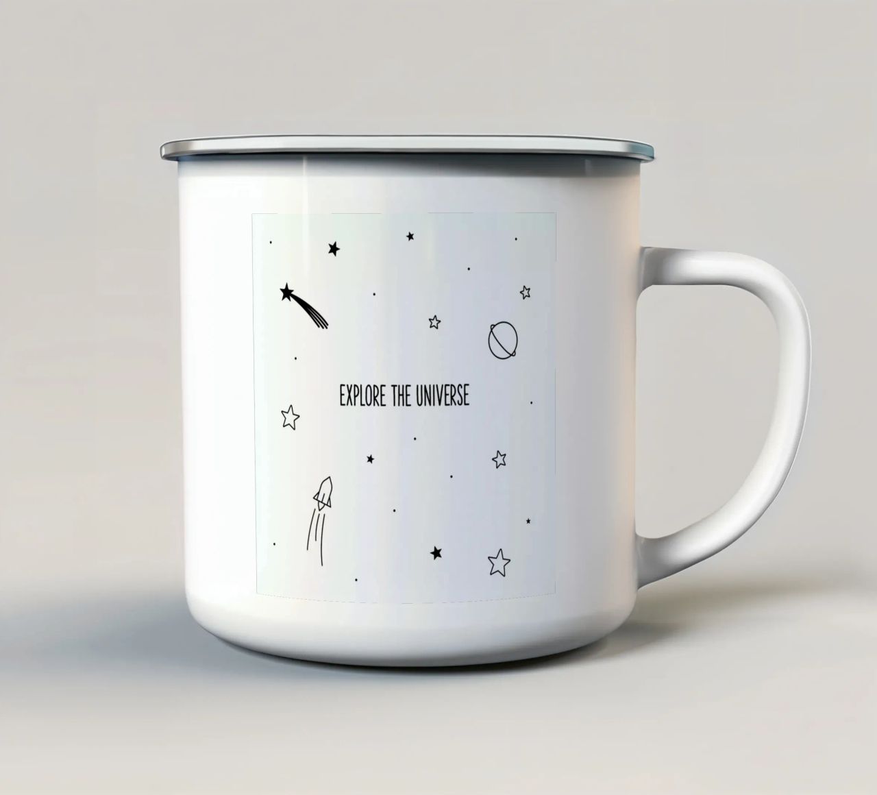 Universe tazza in smalto da Evita Witzenhausen