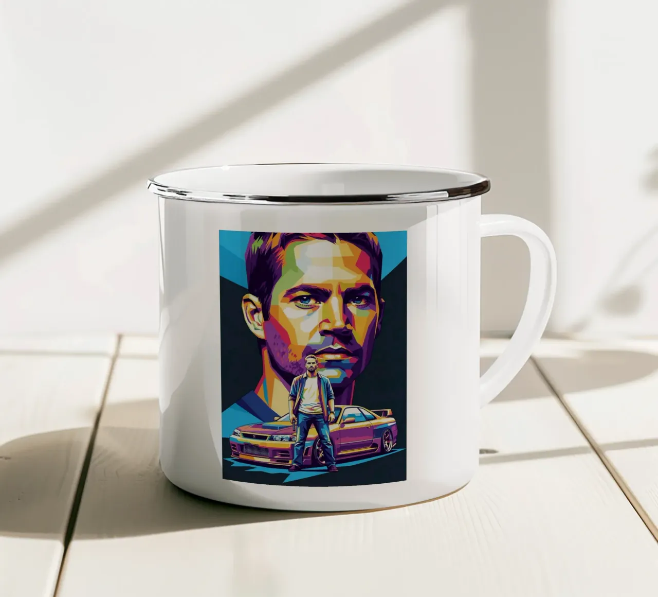 Paul Walker arte (3) tazza in smalto da Hantamrata
