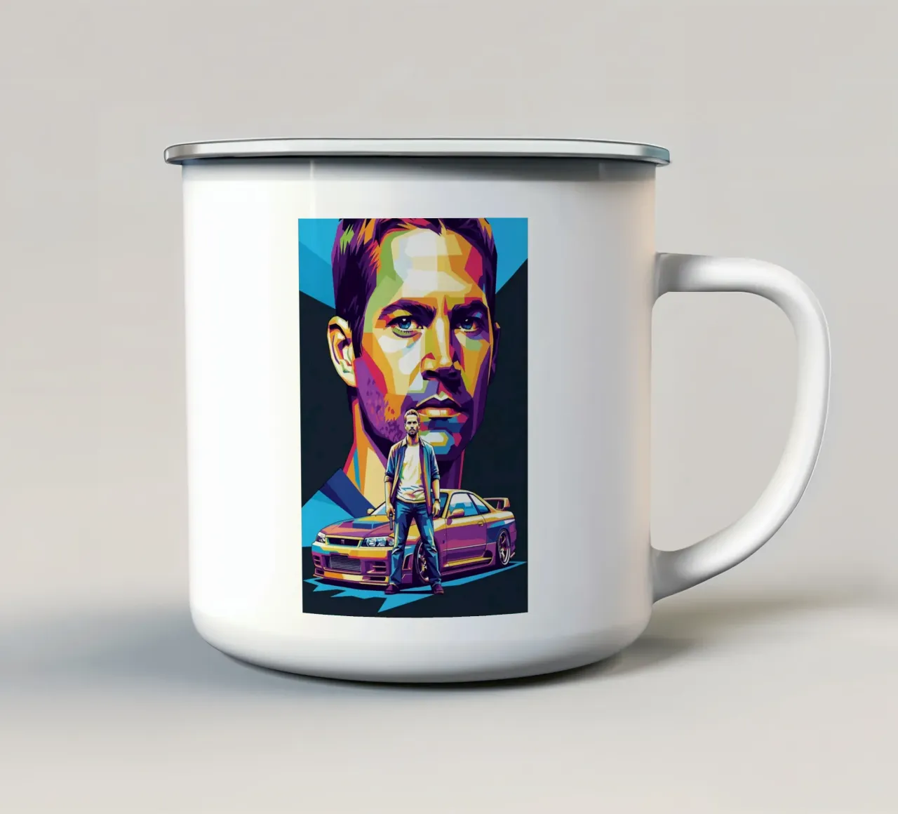 Paul Walker arte (3) tazza in smalto da Hantamrata