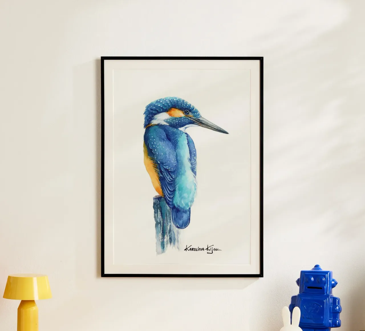 Kingfisher carta hahnemühle da Karolina Kijak