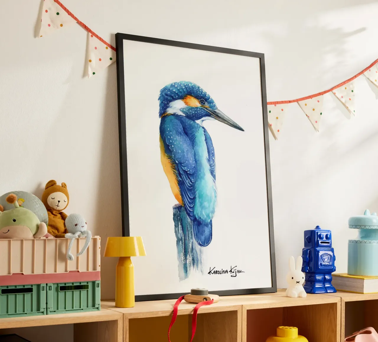 Kingfisher carta hahnemühle da Karolina Kijak