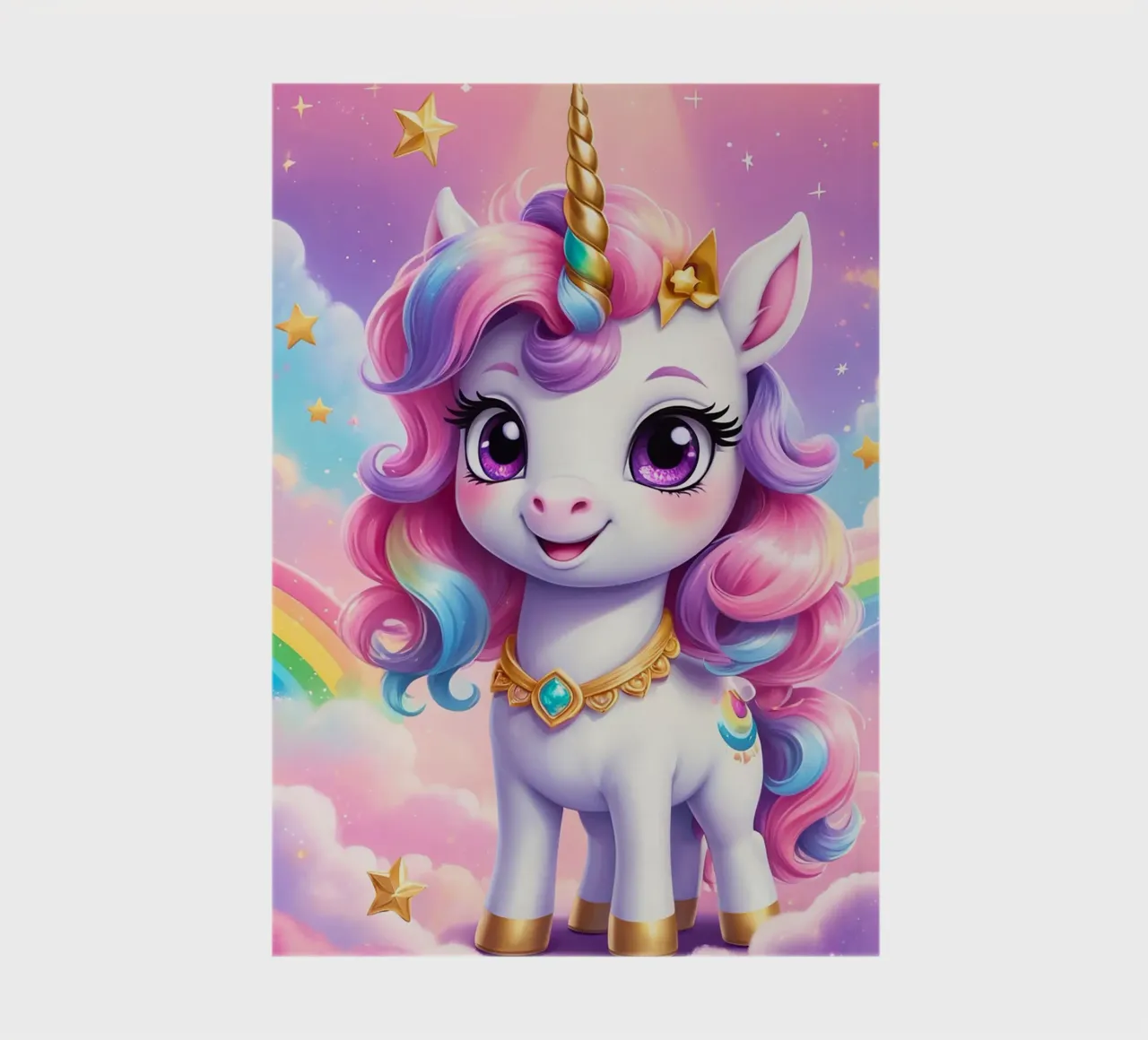 Cute Unicorn notebook by Cute Art