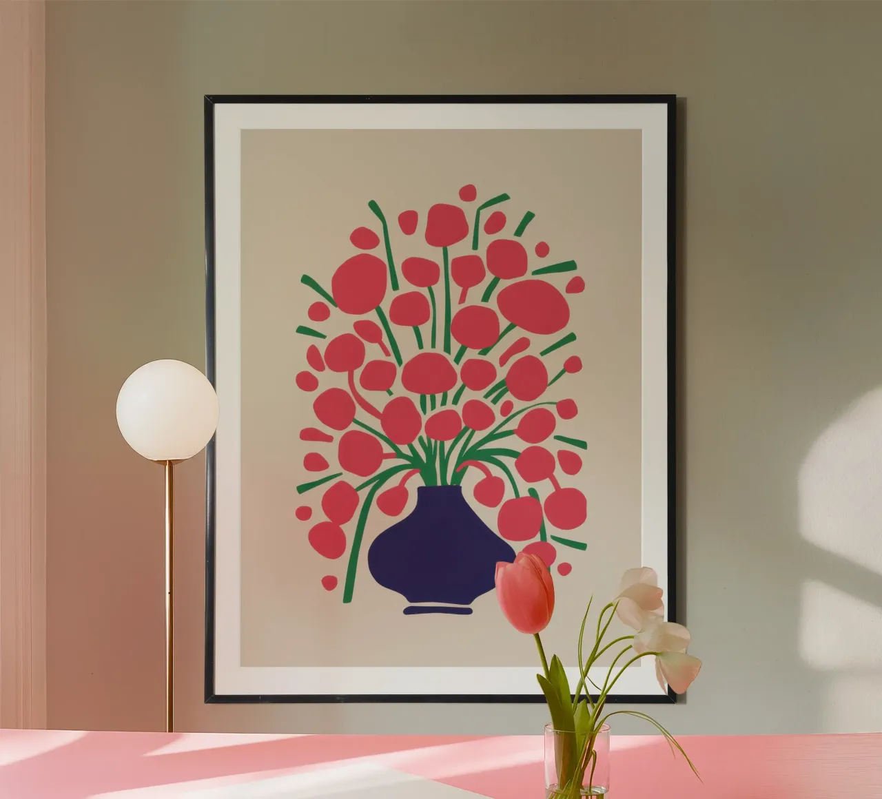 Bouquet floreale Fauvist poster da Luna Aura