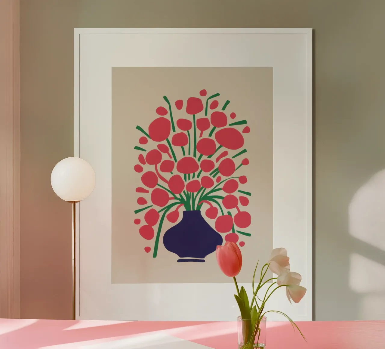 Bouquet floreale Fauvist poster da Luna Aura