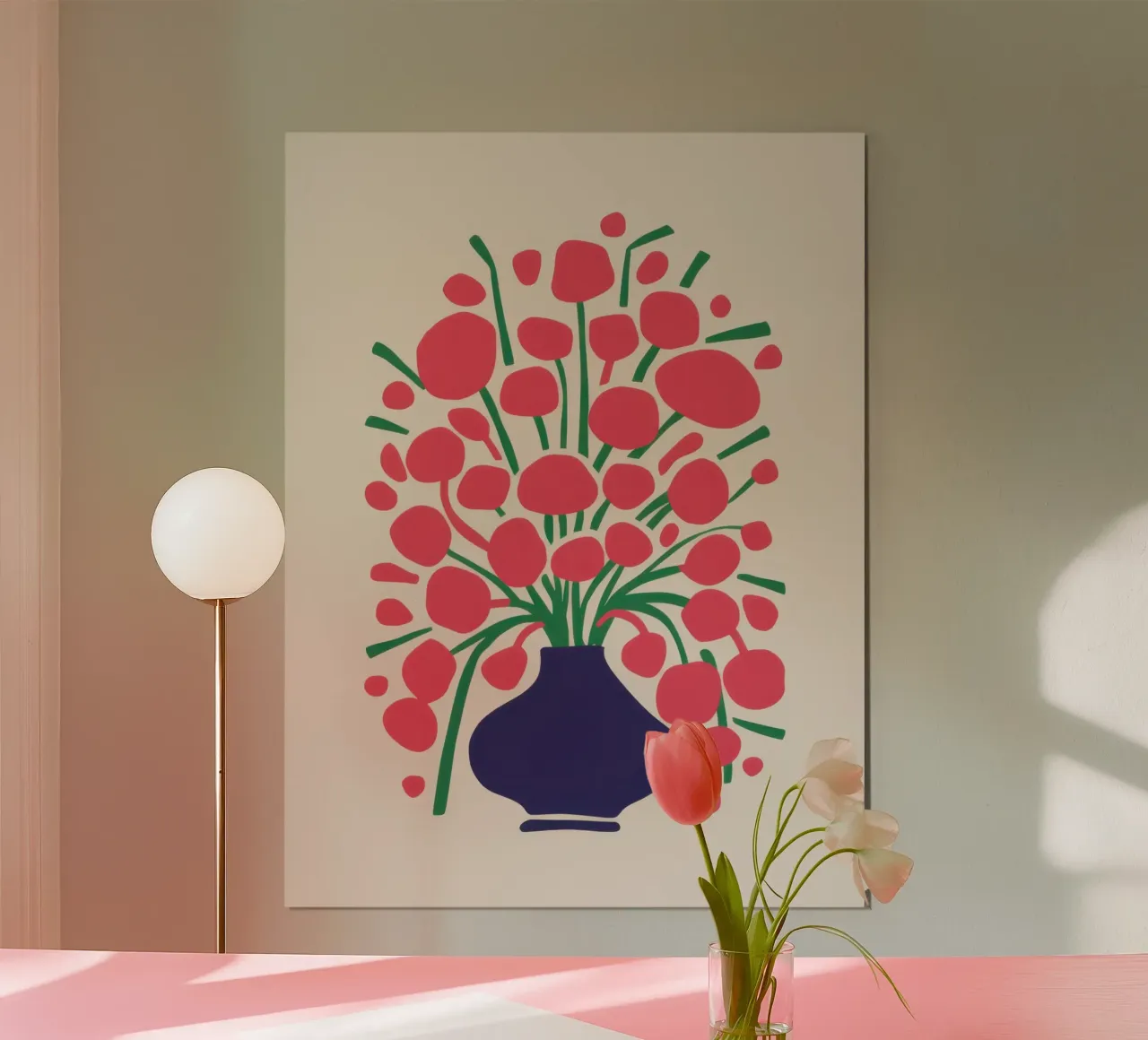 Bouquet floreale Fauvist poster da Luna Aura