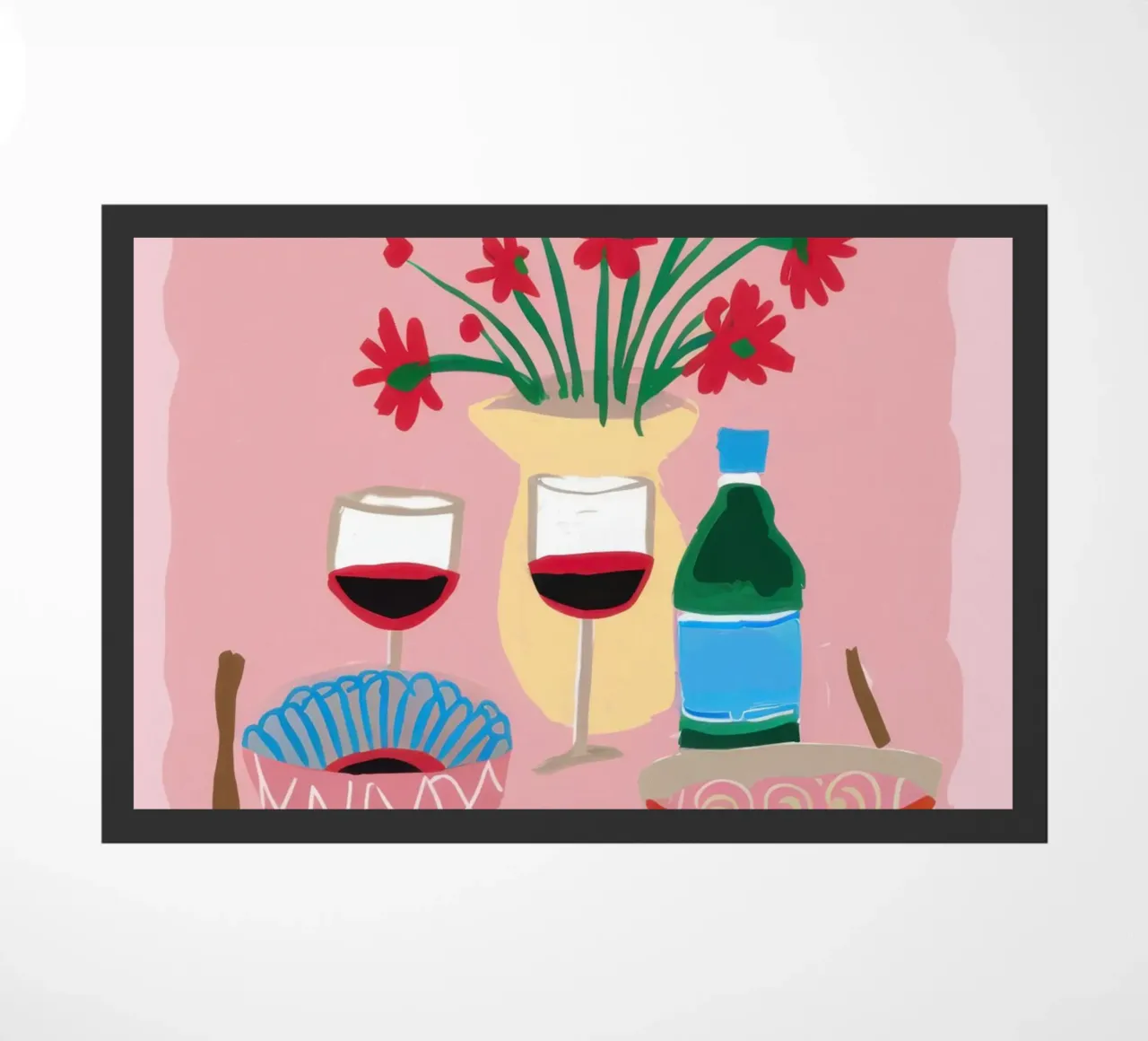 Vino e fiori zerbino da Mark Solaria