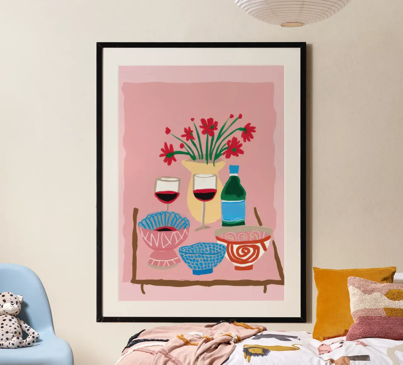 Vino e fiori poster da Mark Solaria