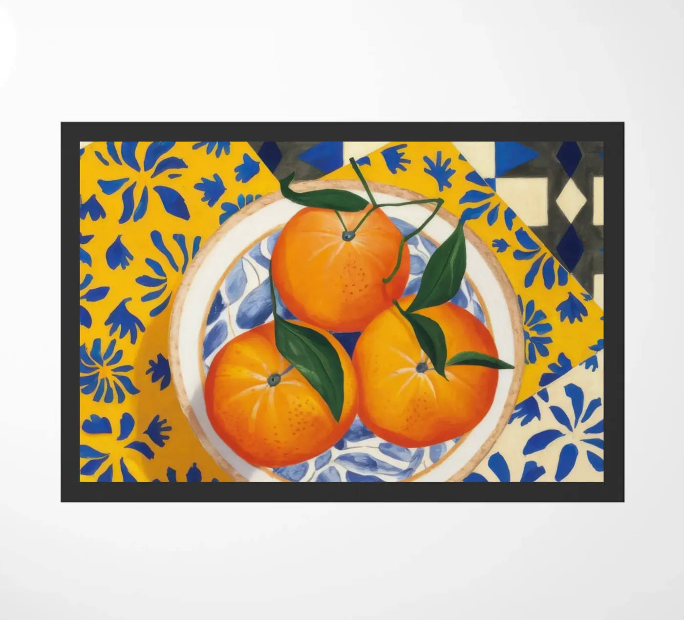 Tiled Table Oranges deurmat van Trace Brush