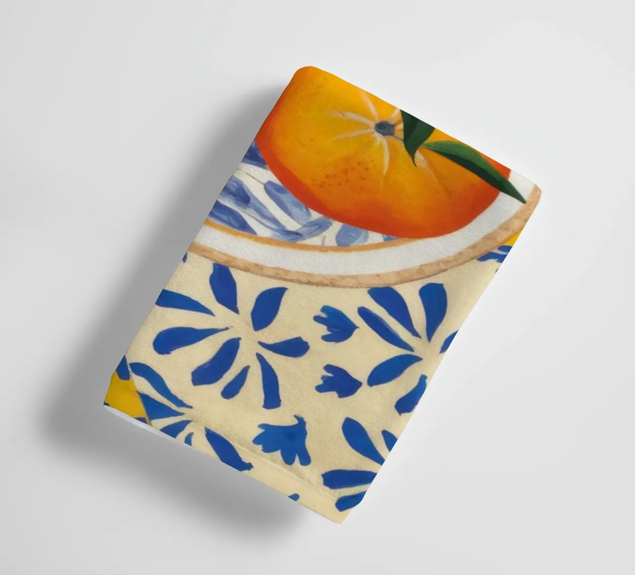Tiled Table Oranges towel by Trace Brush