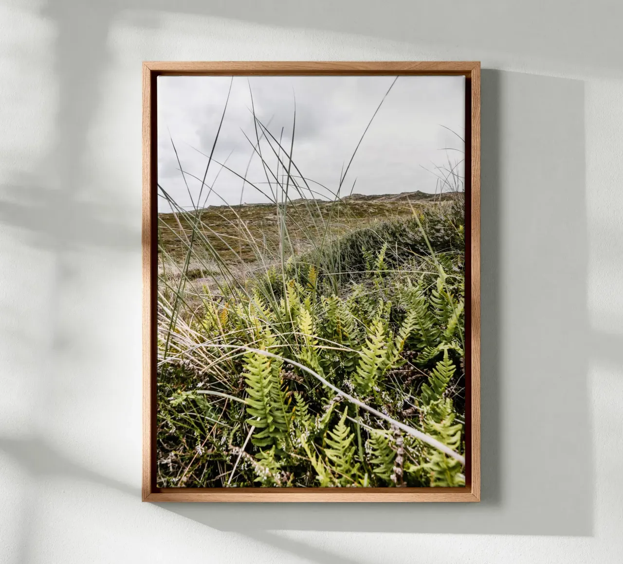 Dune in Jutland canvas with Floater frame by Janine Sommer Fotografie