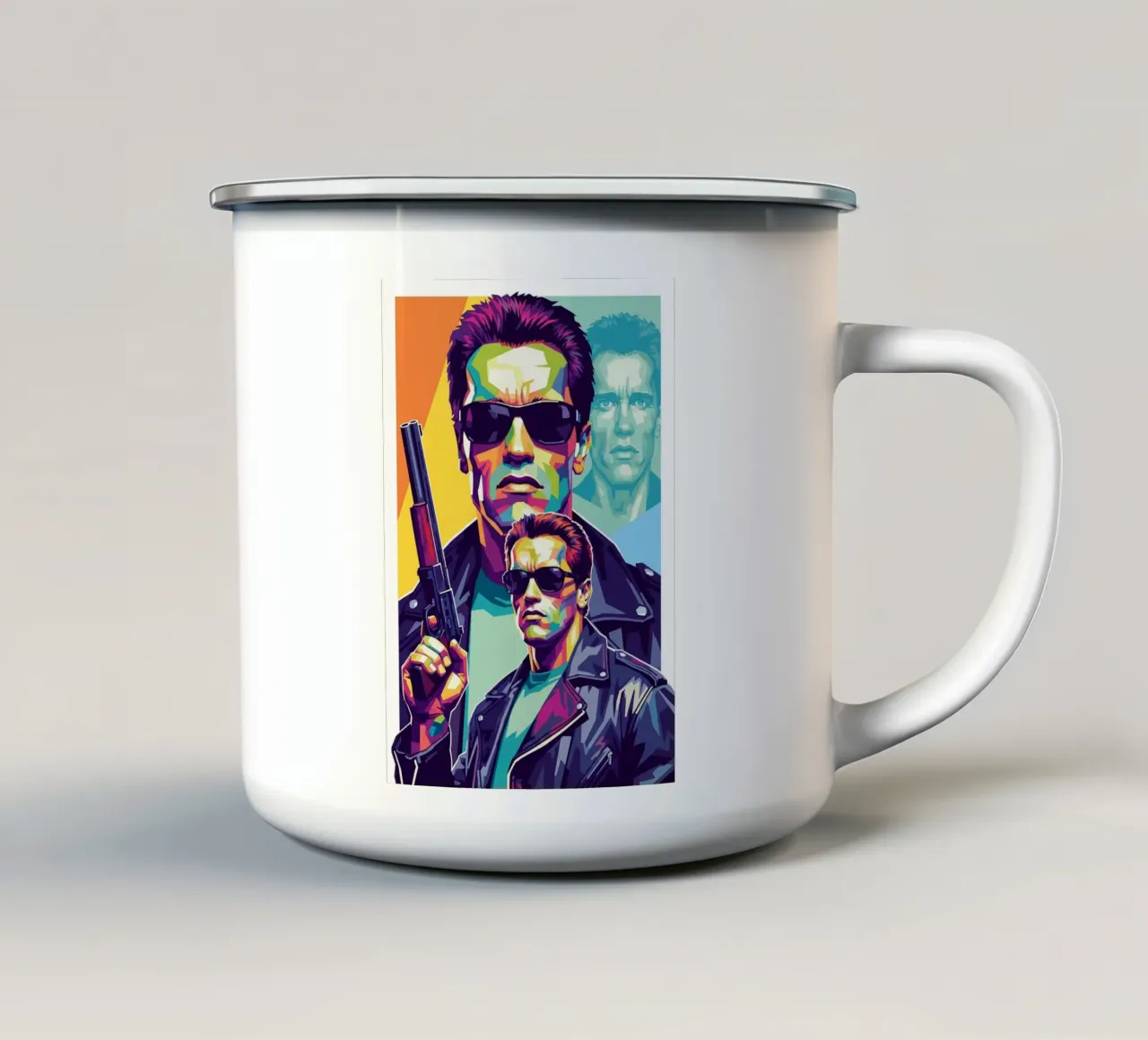 Terminator - Arnold Schwarzenegger (1) tazza in smalto da Hantamrata