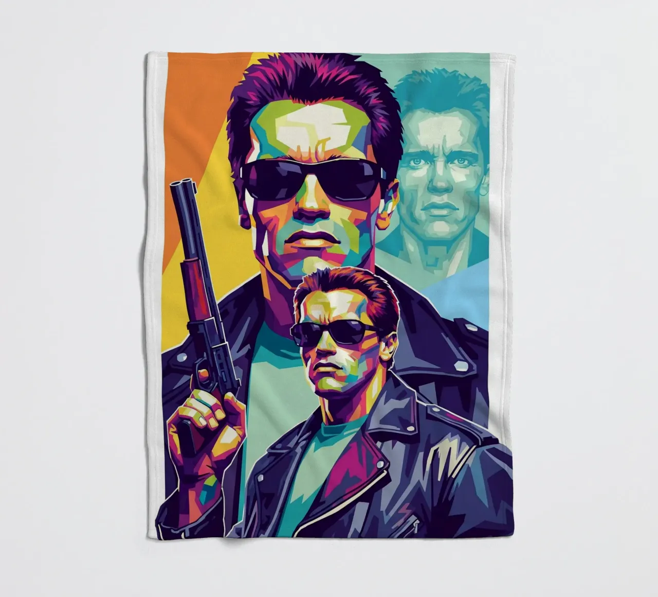 Terminator - Arnold Schwarzenegger (1) coperta in pile da Hantamrata