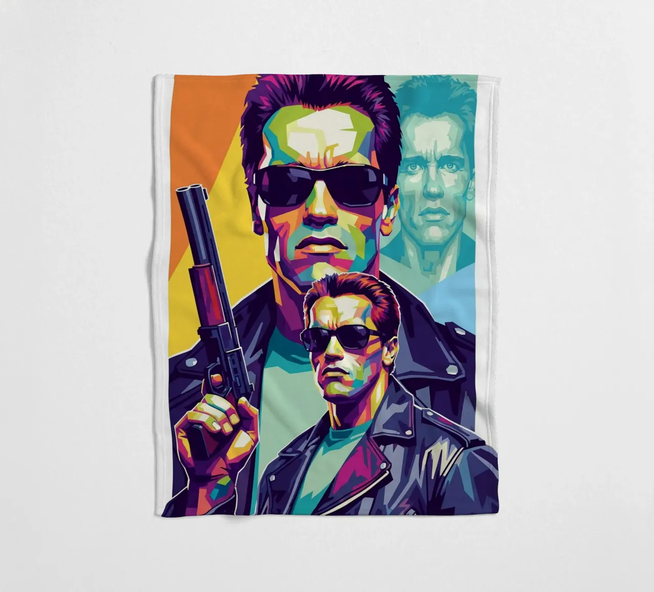Terminator - Arnold Schwarzenegger (1) coperta in pile da Hantamrata