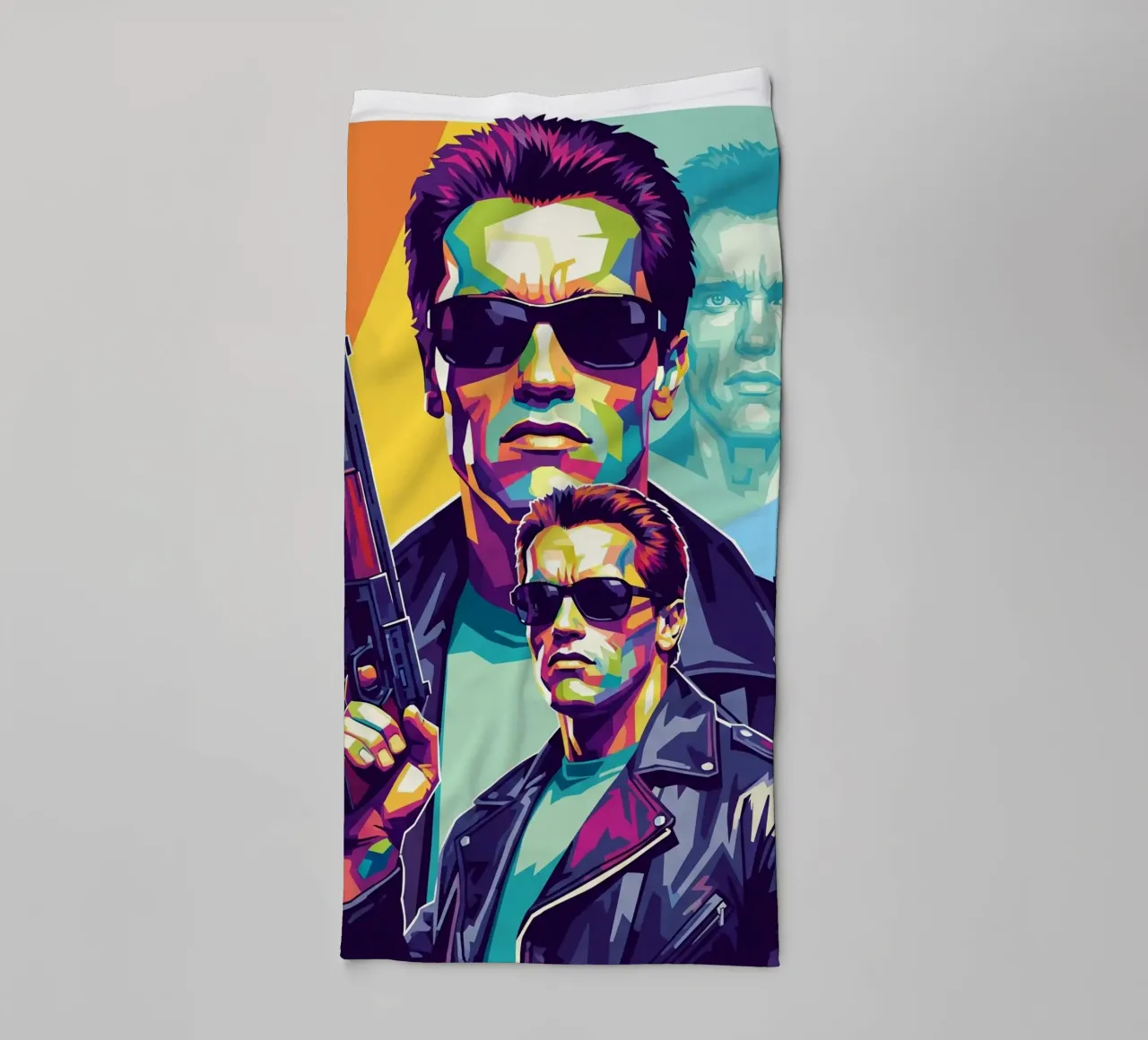 Terminator - Arnold Schwarzenegger (1) towel by Hantamrata