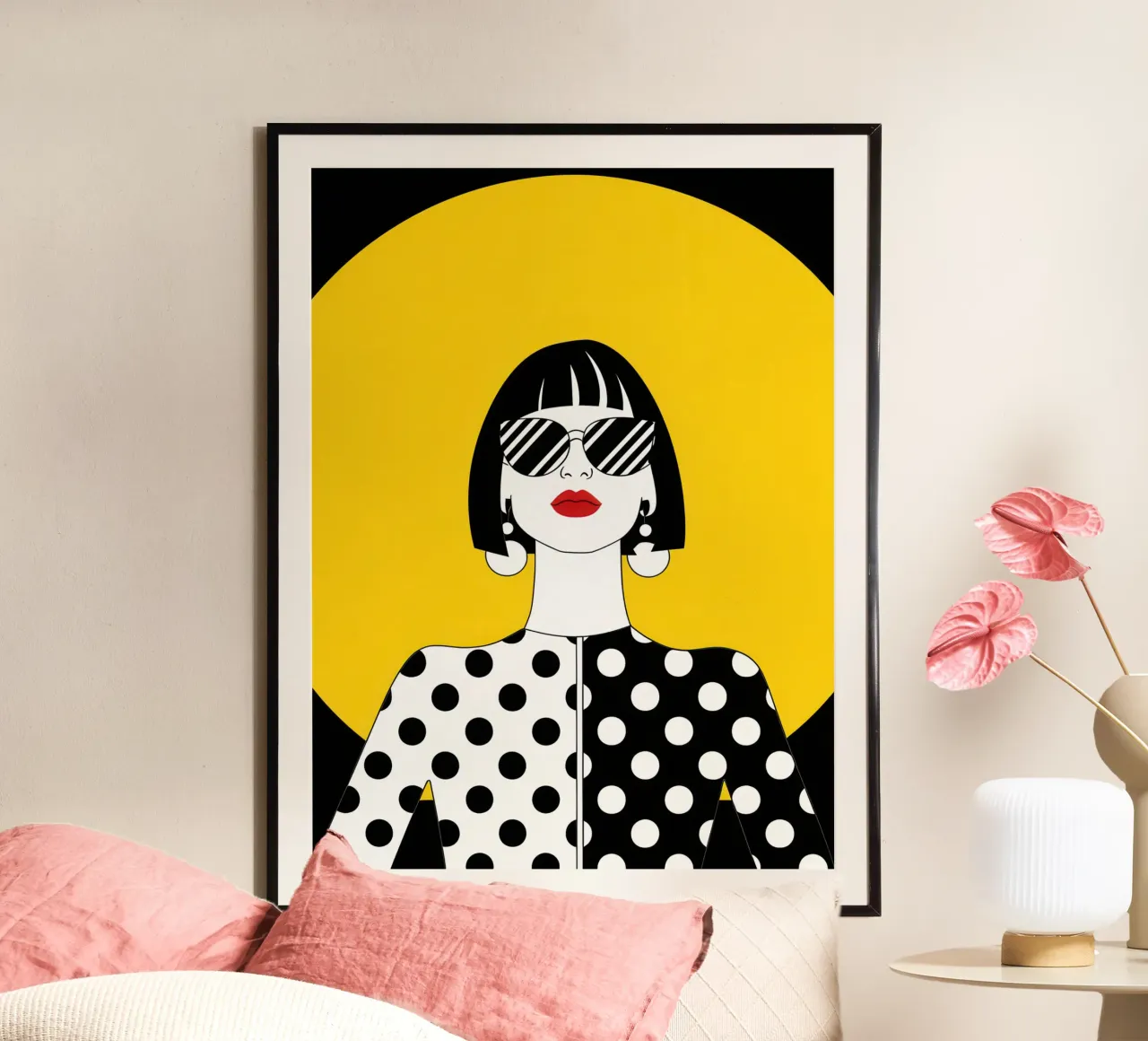 Pop Art a pois poster da Irish Strokes