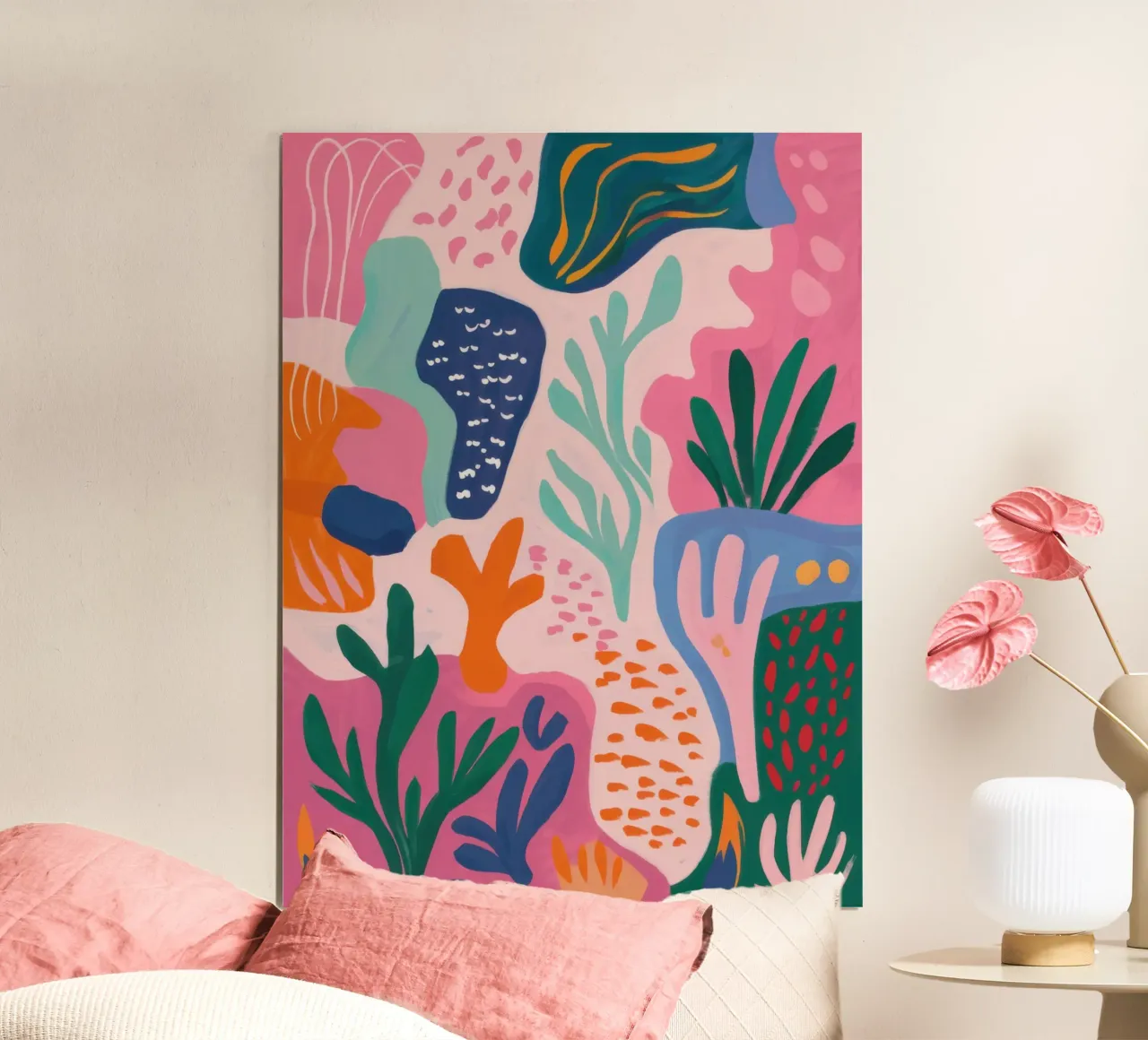 Paesaggio acquatico floreale poster da Selene Shade