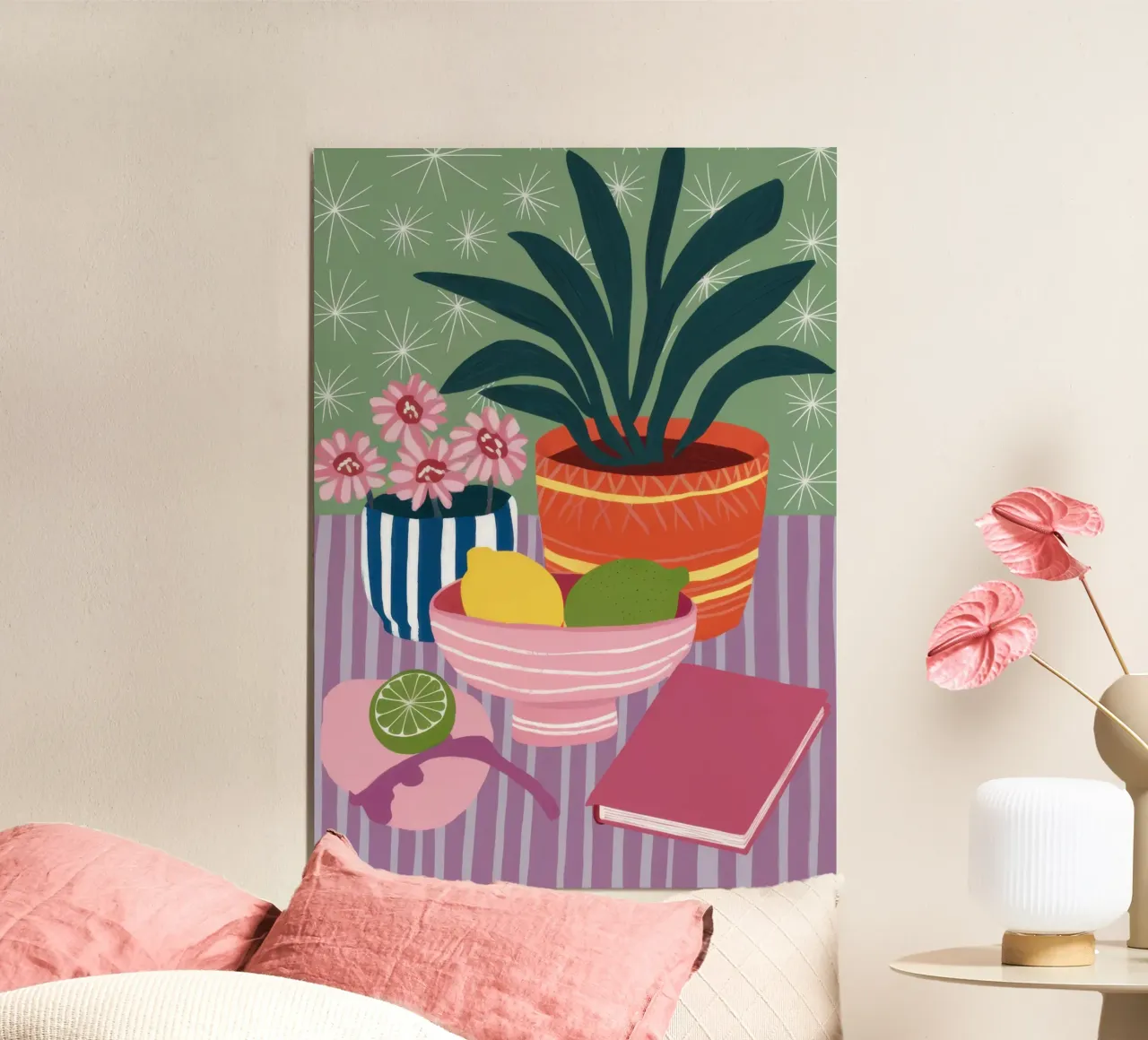 Libro de las Flores poster con marco de madera de Mark Solaria